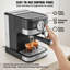 Stellweilan Tessberg Semi-Automatic Espresso Machine with Frother
