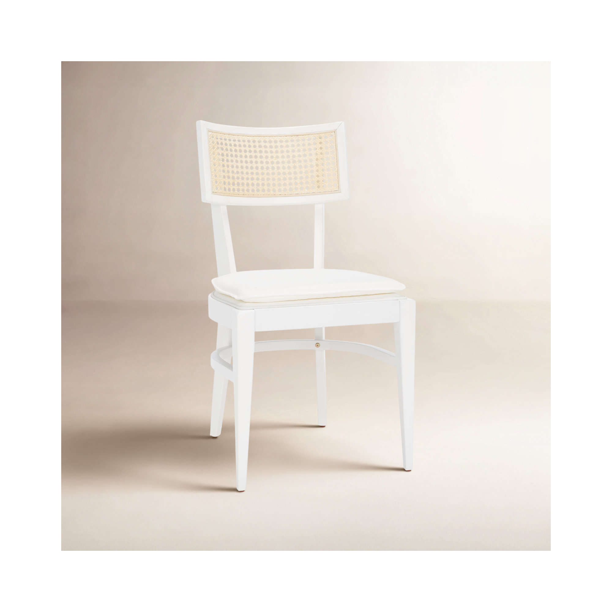 Tarrington Cane Dining Chair, White