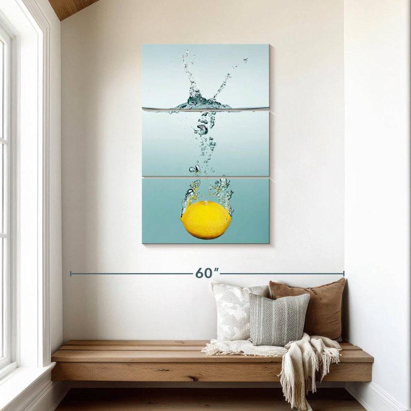 Yarlin Lemon Splash, 45" H x 28" W