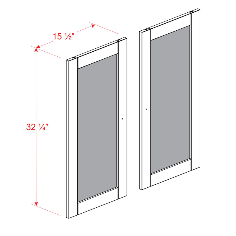 Ensemble de garde-manger modulaire 100% bois massif Bryanty, Bleu sarcelle