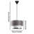 Elegant Chandelier Light Fixture, Metal Body, Grey & Silver Finish, 25.6 x 7.9 inches | E27 Socket (Max 40W), CE Certified | Perfect for Living Room, Dining Room, or Bedroom, Stylish & Modern Design-87016205