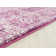 Tapis rose à motif géométrique Dietz