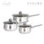 Lustro Stainless Steel (18/0) Saucepan Set