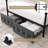Artevious Upholstered Metal Canopy Storage Bed-234378577-234378578