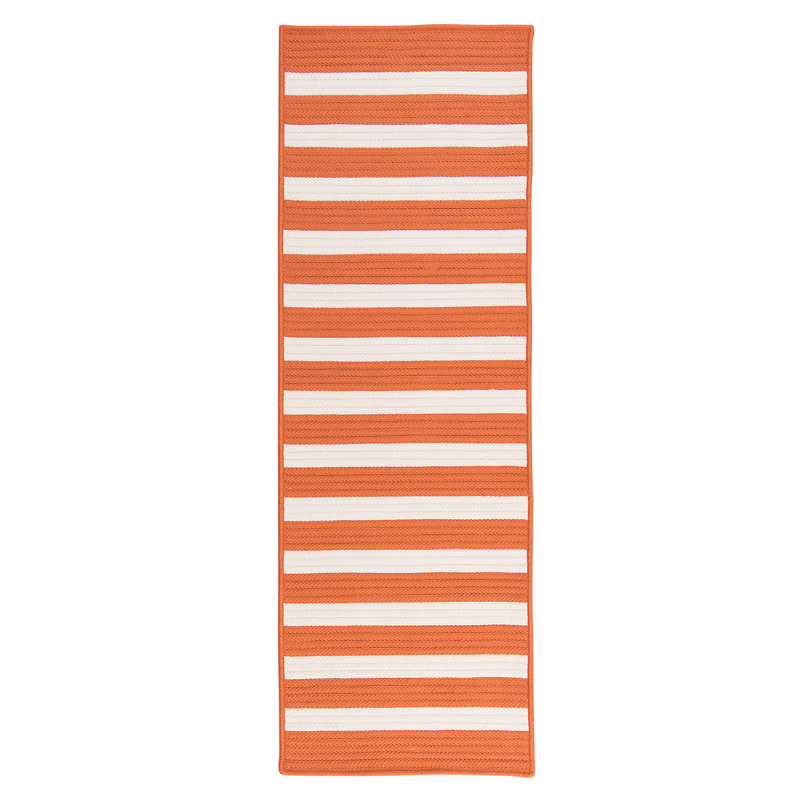 Tapis de couloir réversible intérieur / extérieur Cosey - orange, Rectangle 2 pi x 4 pi