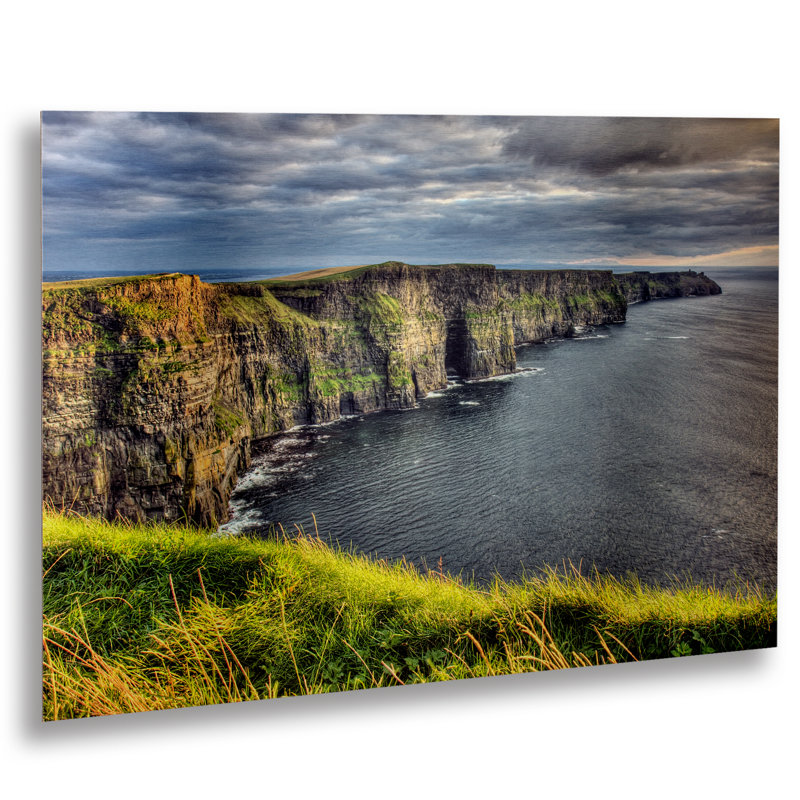 Fabrizzio «Cliff of Moher Ireland» par Pierre Leclerc, reproduction de photo sur métal