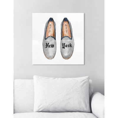 «New York Slipper», impression sur toile tendue