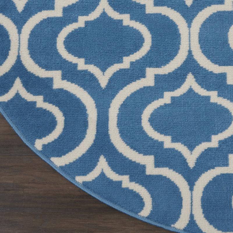 Xinrui Moroccan Indoor Rug, Round 5'3"