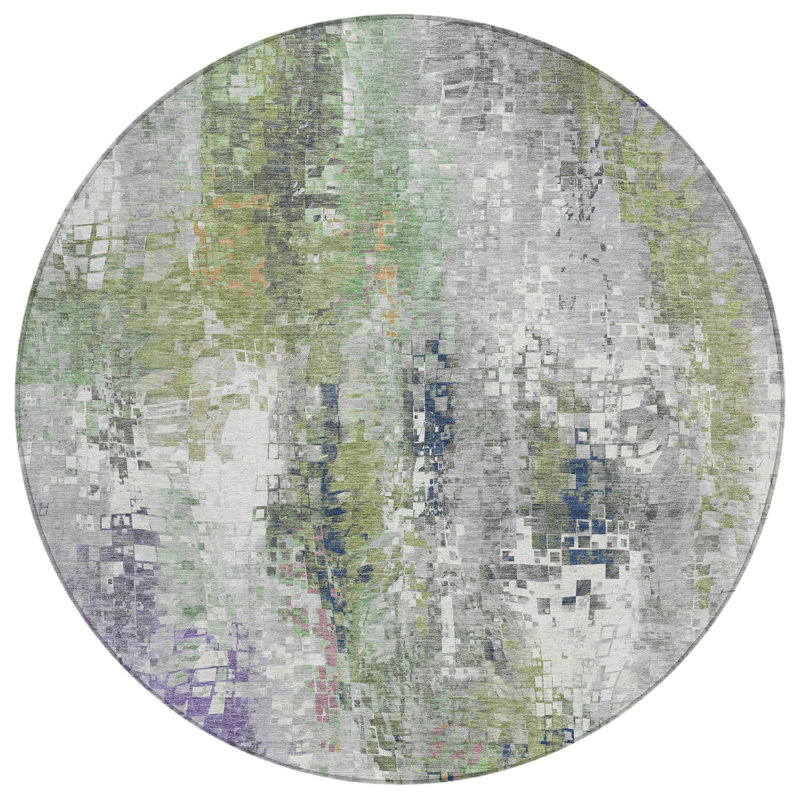 Tapis intérieur / extérieur lavable à la machine Millner ACN2254, Rond 8 pi