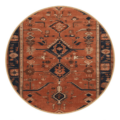 Machine Washable Persian Brown Area Rug