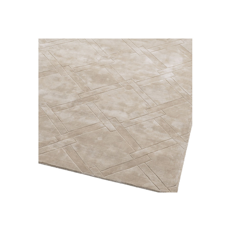 La Belle Geometric Area Rug in Beige, Rectangle 9'10" x 13'2"