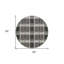 Tapis rond noir 8 po