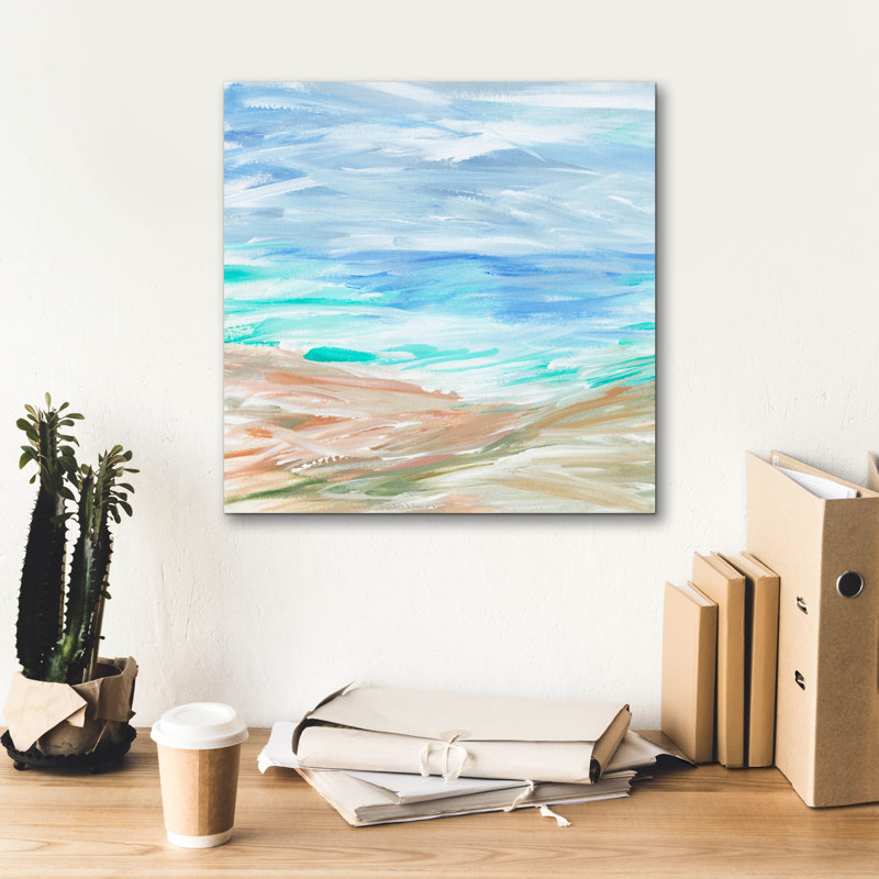 Toile épique Graffiti «Sand Strokes 3» par Annie Warren, 18 po x 18 po, H 18 po x l 18 po