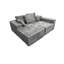 Canapé modulaire à quatre places en gris, éponge haute densité et doux, résilience, modulaire pour diverses combinaisons, très large-518001211-518001189