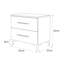 Varonique 2 Drawer Bedside Table-68026804-68026799