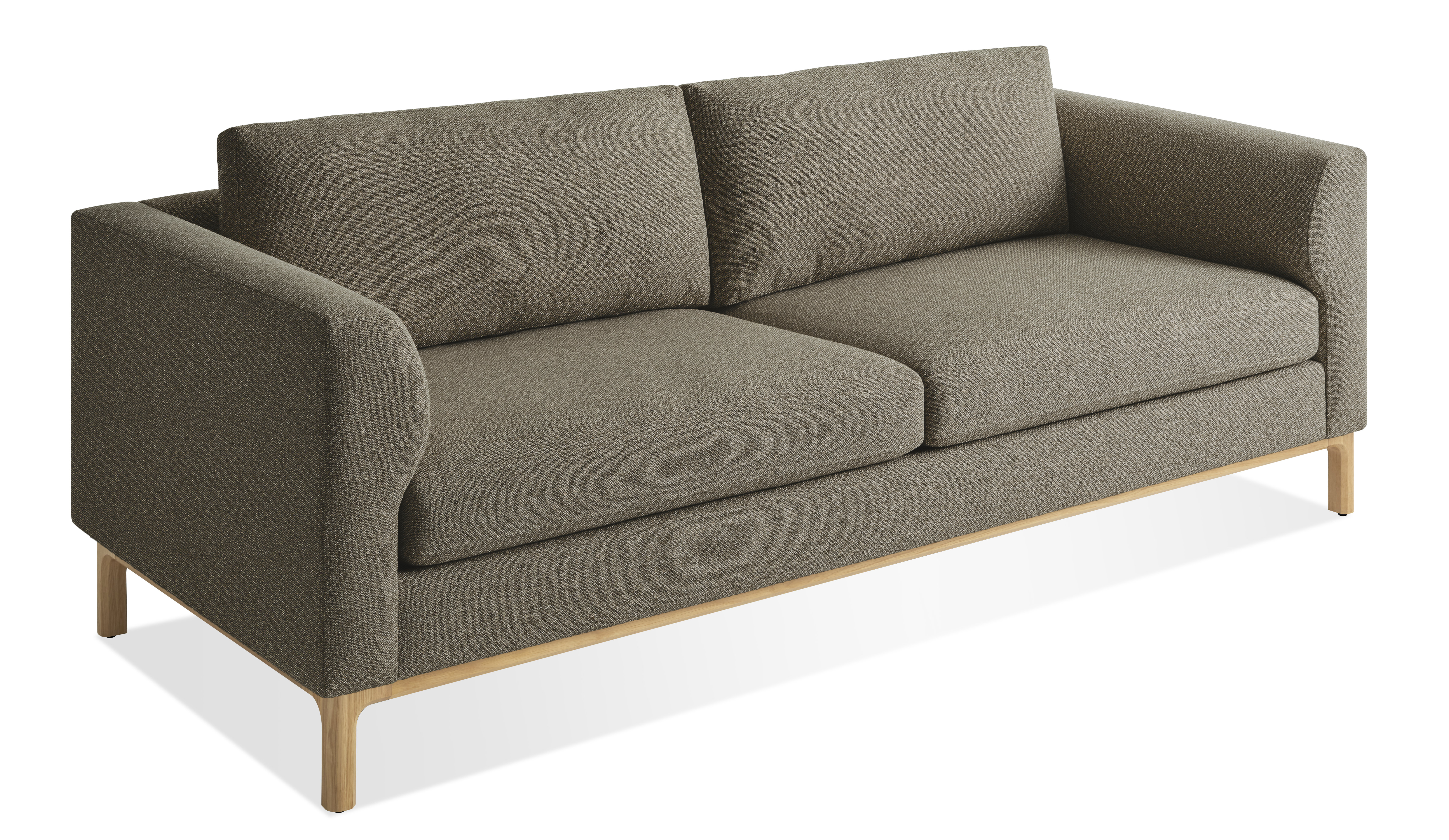 Guide 82 Sofa Blu Dot Leg Color: Walnut, Fabric: Coffee Velvet