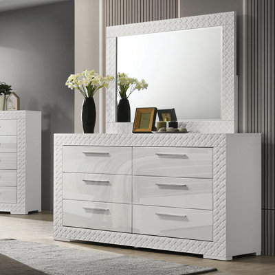 Commode Whitby Glam, blanc