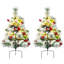 2 pièces 2 pieds de sapins de Noël pré-éclairés