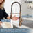 MASO Touchless Spring Kitchen Faucet with Pull-Down Sprayer, Fahrenheit Temperature Display, 3 Spray Modes, 360° Swivel, Single Handle for RV, Farmhouse, Camper, Laundry & Bar, Brushed Rose Gold-125898242