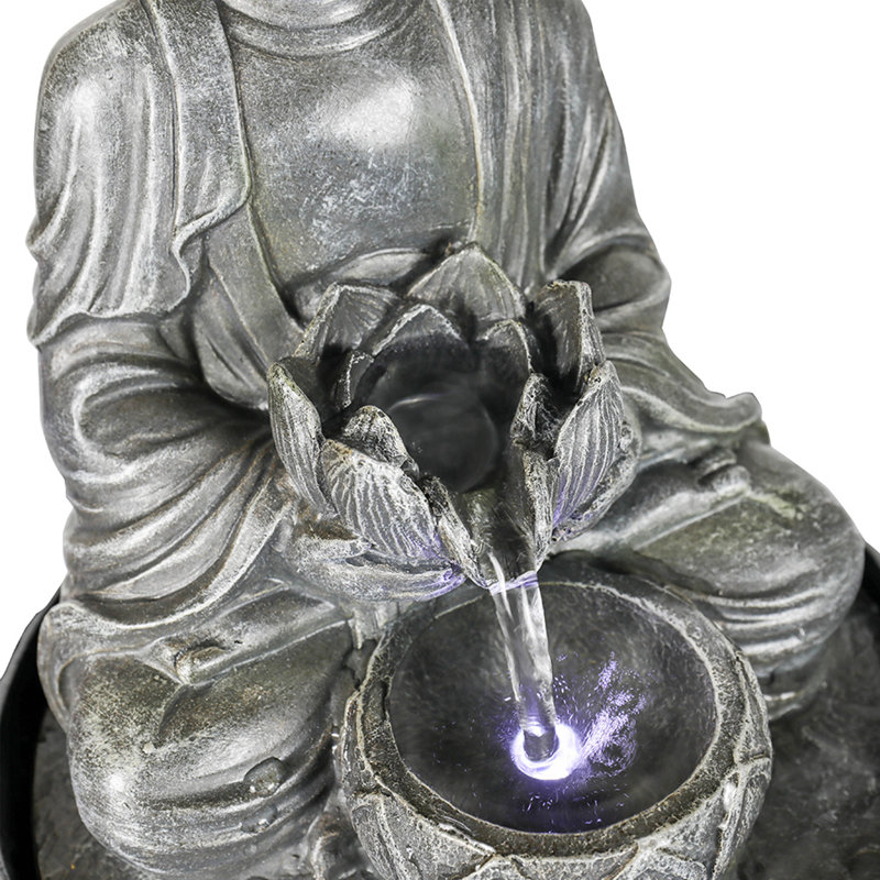 Fontaine de Bouddha d'intérieur en résine Breene