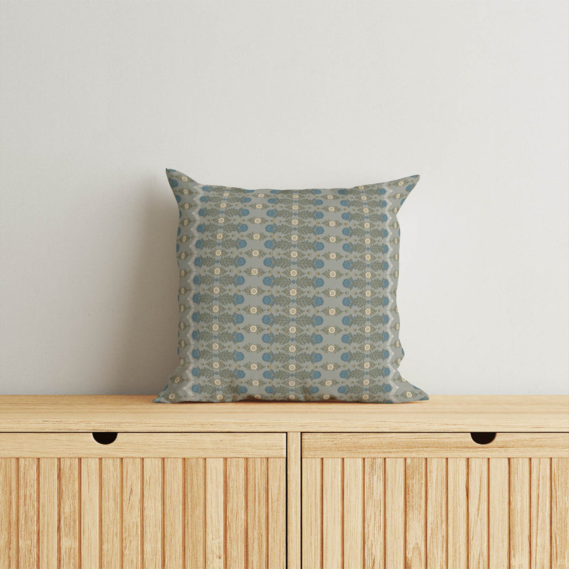 Coussin Kalina, Sauge, Carré 18 po