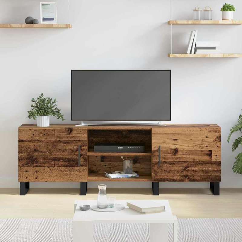 Unfinished TV Stand for TVs up to 88", Brown