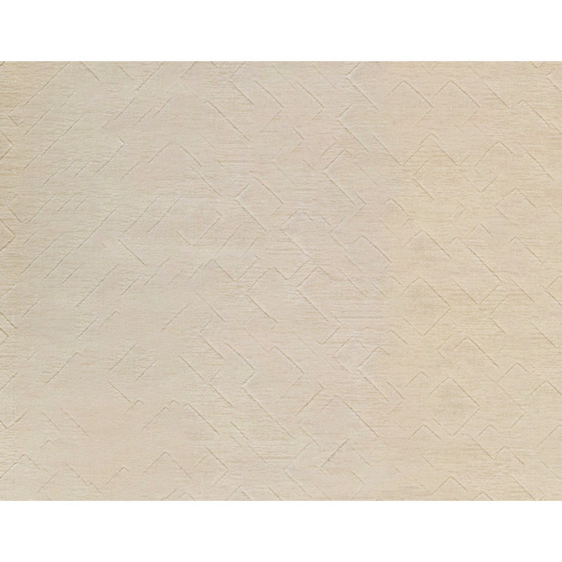 Geometric Area Rug in Cream
