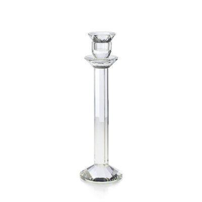 Bougeoir de table en cristal