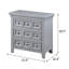 Table de chevet avec USB, gris-1811512665