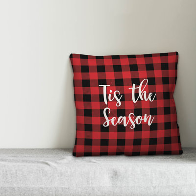 Plaid Throw Pillow