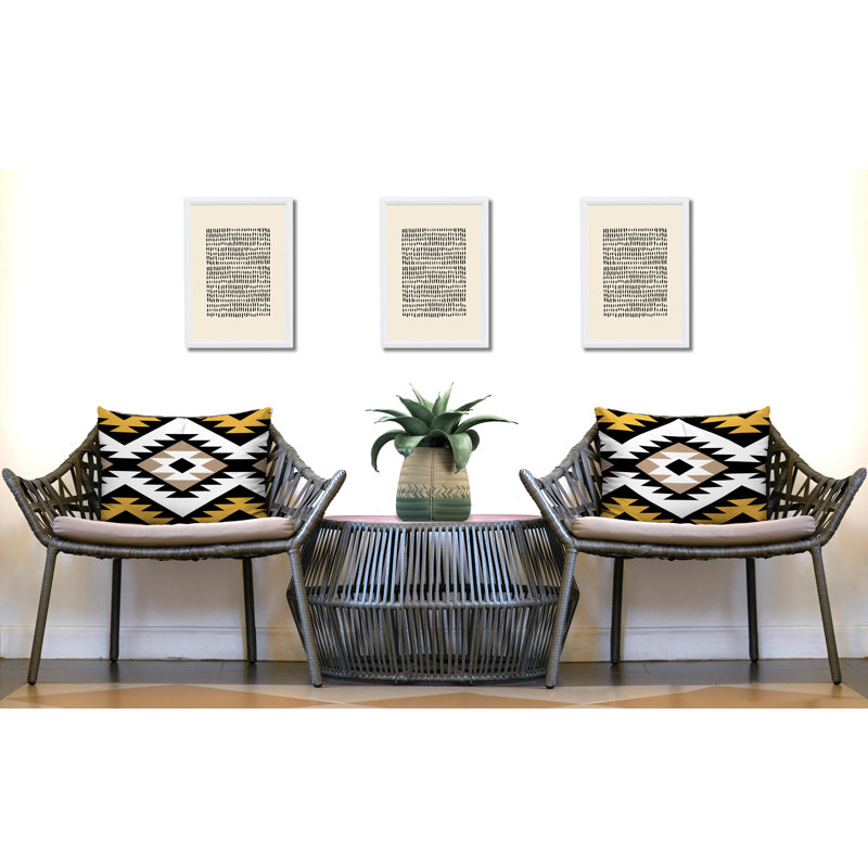 Coussin intérieur / extérieur Seka, 25 x 18, Jaune