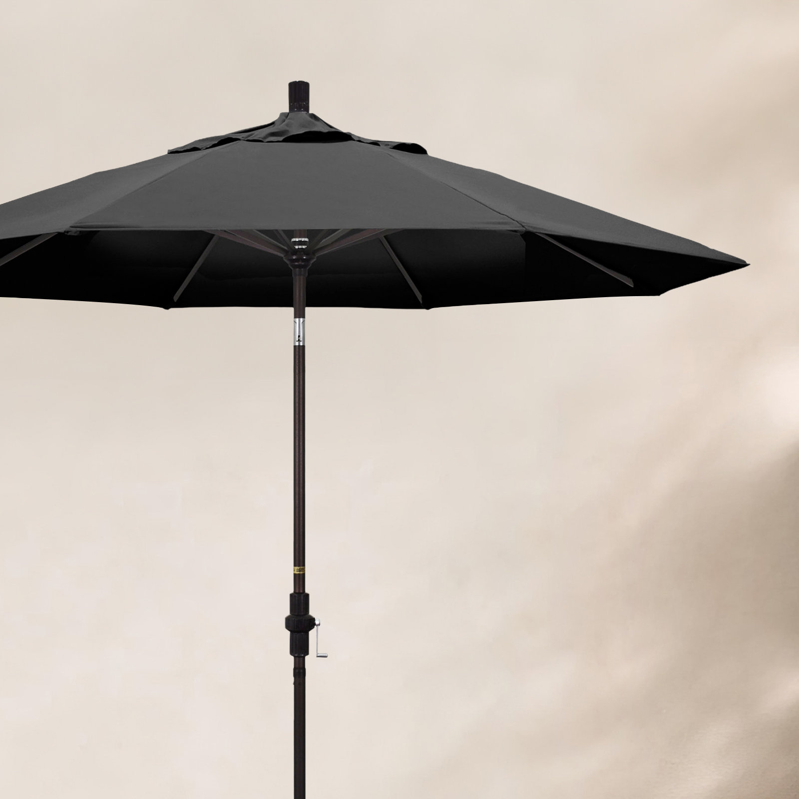 9' Umbrella, Canvas Black Sunbrella® Canvas