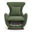 Chaise d'appoint moderne pour animaux de compagnie avec siège incurvé et coin caché pour la chambre à coucher et le coin lecture-1140991734-1140991735