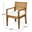 Chaise en bois beige - rembourrage d'eau, chaises de salle à manger délicates avec doublure