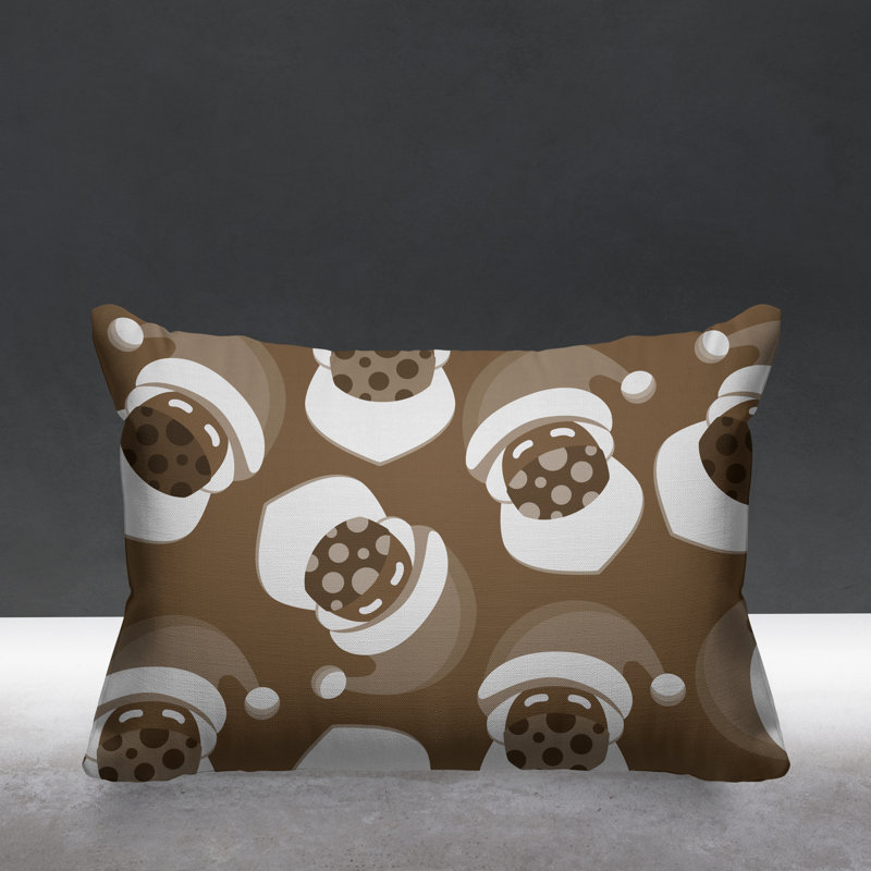 Coussin intérieur / extérieur Santa Claus, Beige