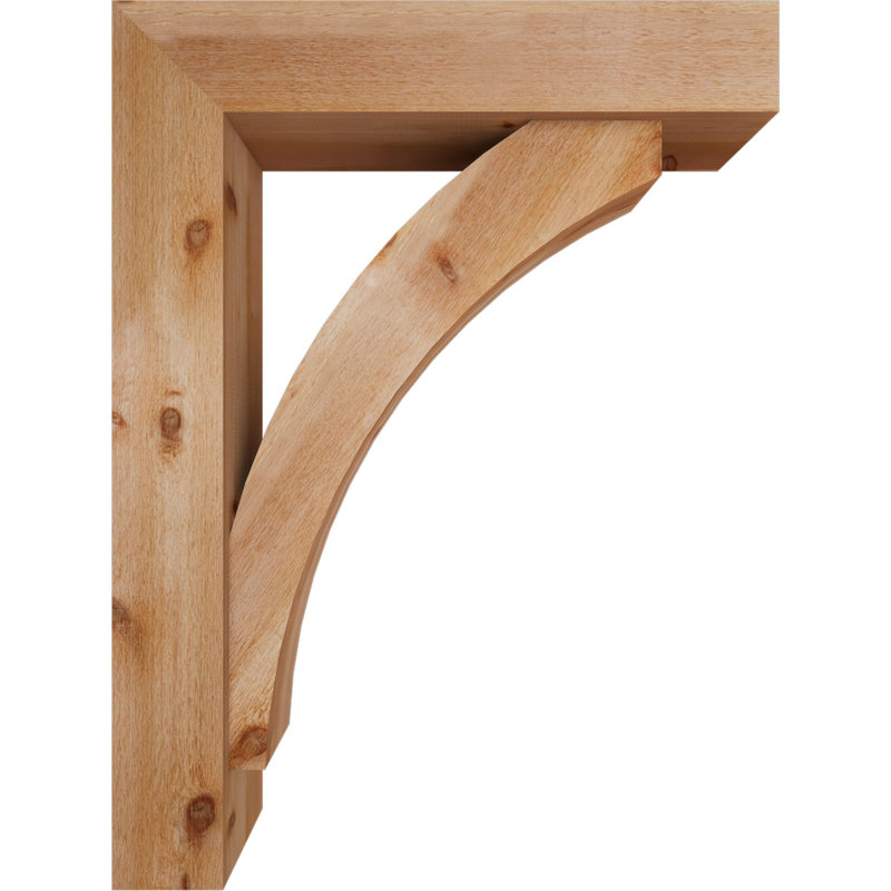 Support de bloc Thorton avec entretoise décalée, 48 po x 36 po, Cèdre rouge occidental de l 8 po (scié brut)