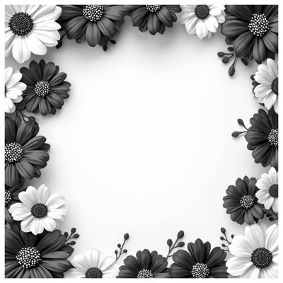 Couvertures monochromes à motif floral