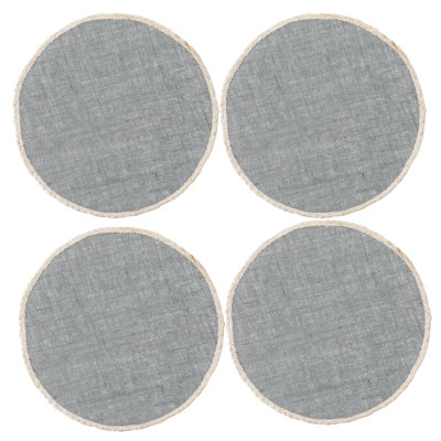 Naturals Jute Solid Colour Round Placemat