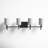 Rowley 33.88" W Steel 4-Light Dimmable Vanity Light with Drum Shades-698251346