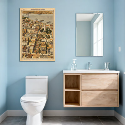 Scénario et paysages urbains, impression rétro de San Francisco