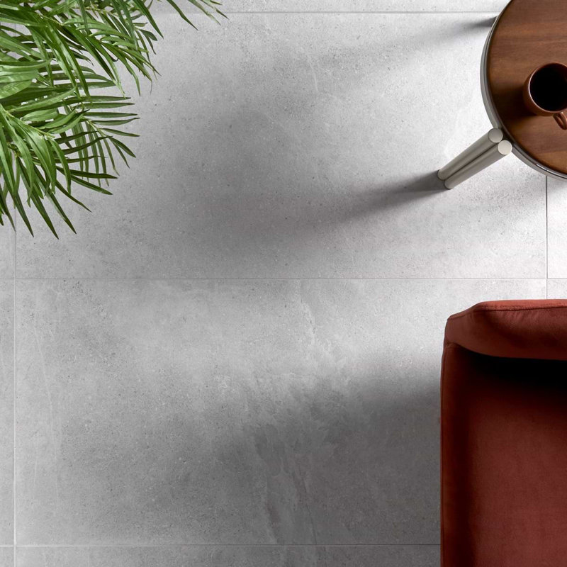 Lune 24x48 Matte Porcelain Tile, Ice Light