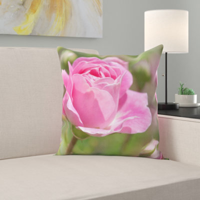 Coussin décoratif rose