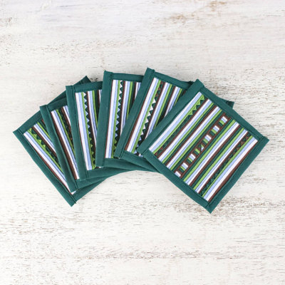 Cotton Square 6 Piece Coaster Set