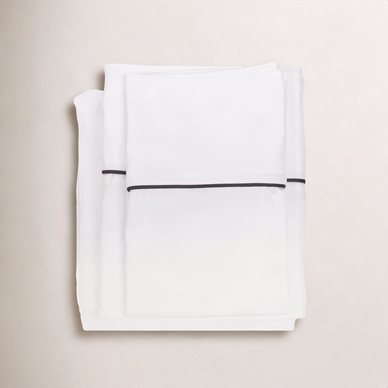 Sheena Bamboo Machine Woven Sheet Set, Midnight, Queen Sheet Set + 2 Pillowcases