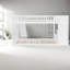 Lits peu encombrants avec rangement, lit double en bois blanc, maison familiale moderne