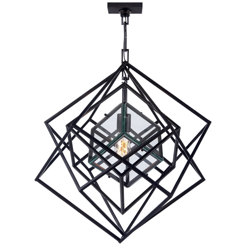 Kelly Wearstler Cubist Small Chandelier, Aged Iron