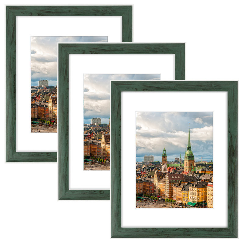 Ensemble de cadres muraux en bois Gallery, H 13,78 po x l 10,79 po x P 0,47 po