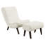 Chaise longue avec repose-pieds Lavli-75120763
