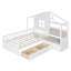 Lit simple simple avec canapé, lit plateforme pour enfants avec deux tiroirs et tablette de rangement-1788391722