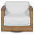 Horizon Swivel Teak Solid Wood Outdoor Lounge Chair with Cushions-110893993